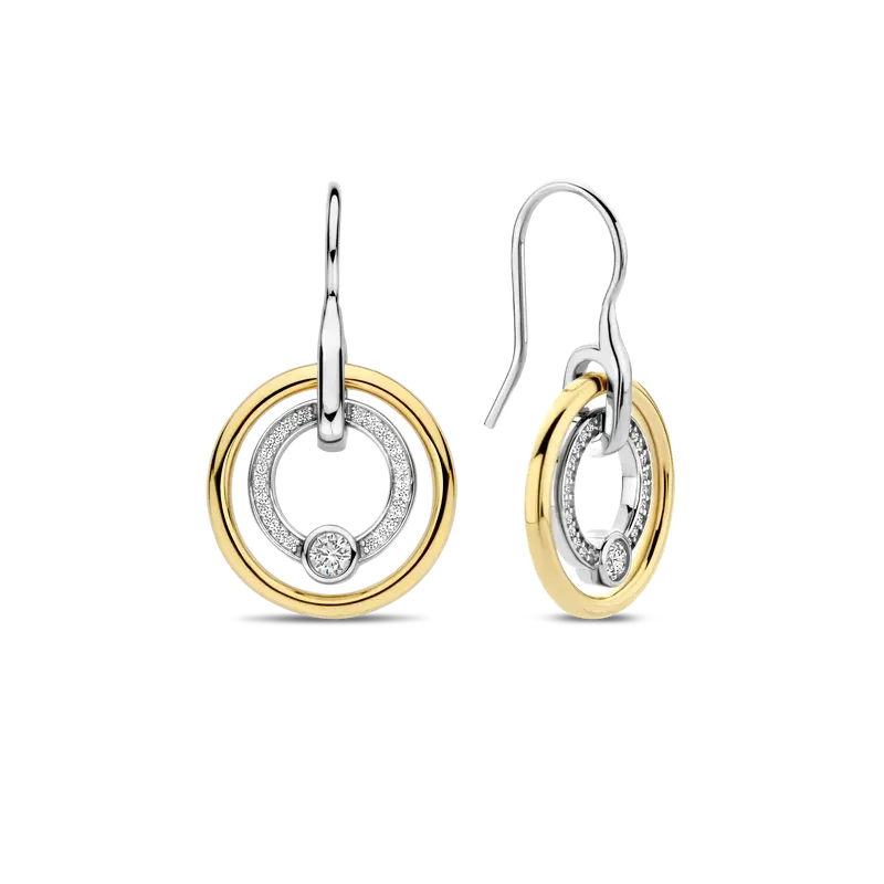 Zirconia Circle Earrings
