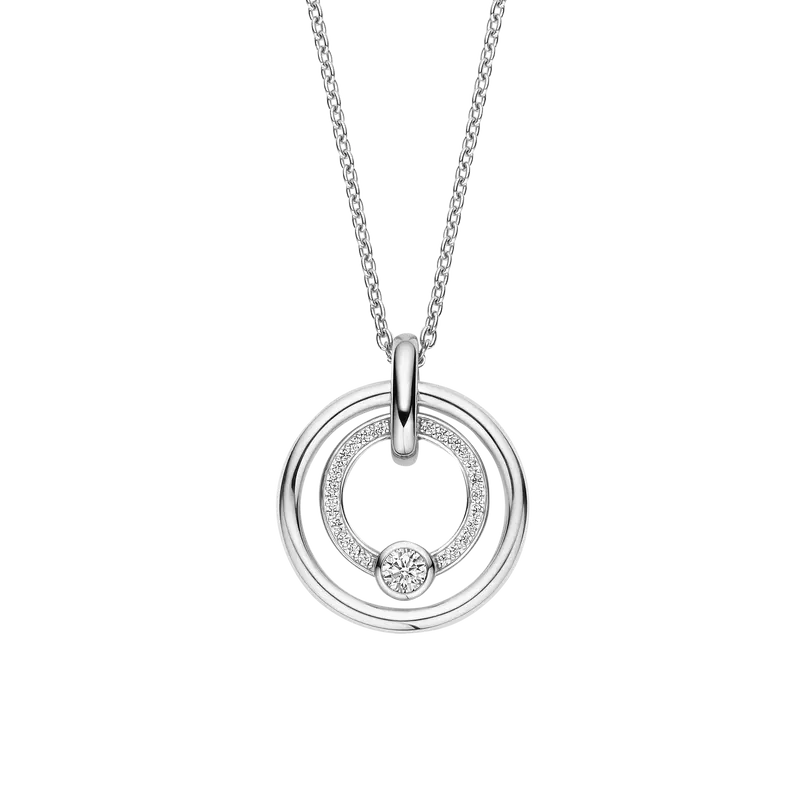 Zirconia Circle Necklace