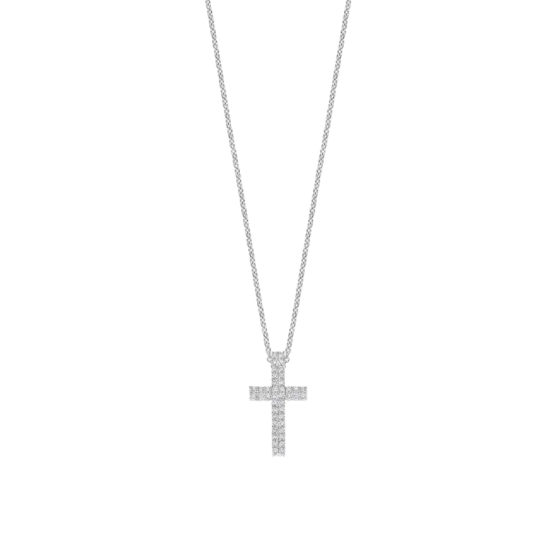 Zirconia Cross Necklace