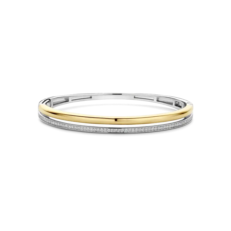 Zirconia Double Bangle