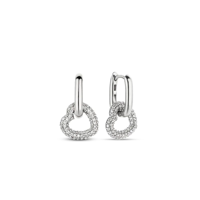 Zirconia Heart Earrings