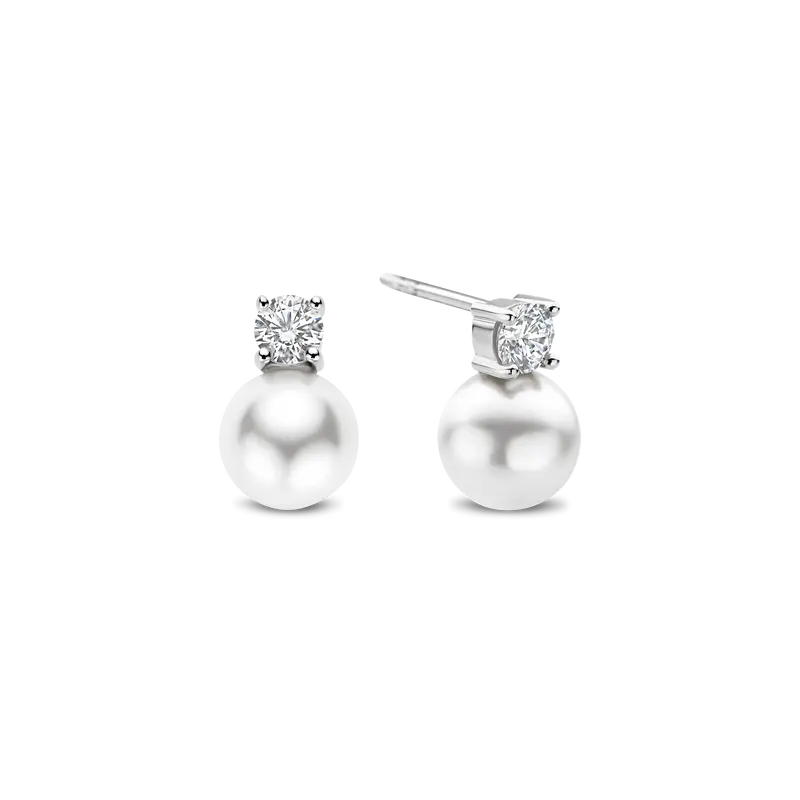 Zirconia Pearl Earrings