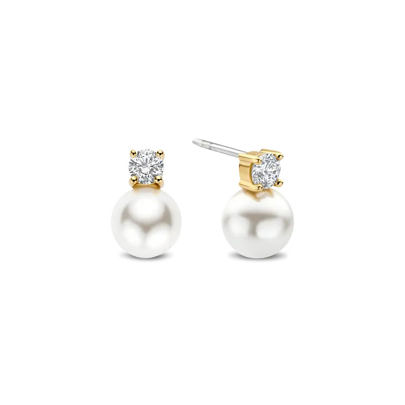 Zirconia Pearl Earrings