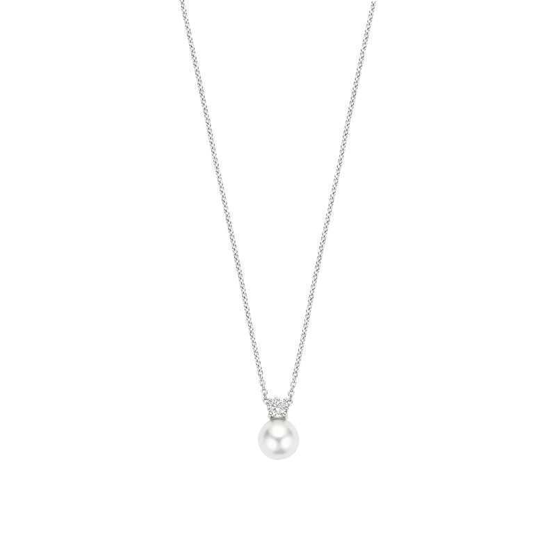 Zirconia Pearl Necklace
