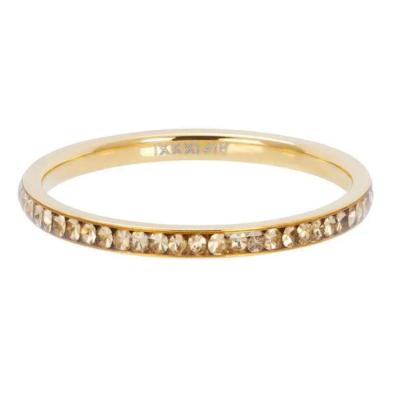 Zirconia topaz goudkleurig - iXXXi - Vulring zirconia 2 mm