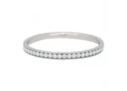 Zirconia zilver wit stone 2mm