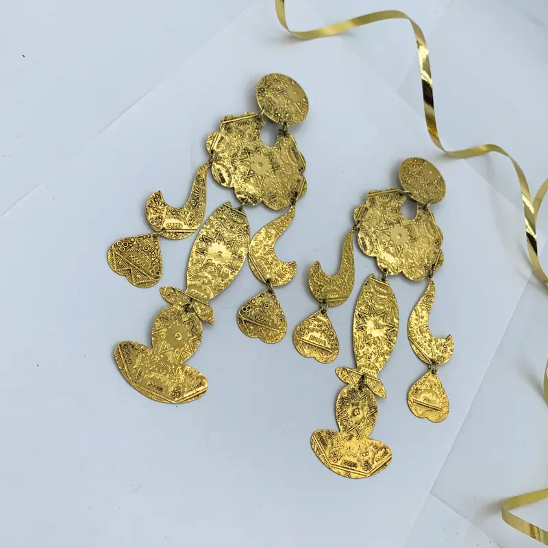 Zoe Coste Vintage XL Statement Earrings