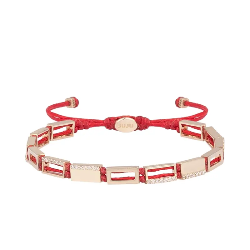 Zonovergoten gouden armband met diamanten stenen