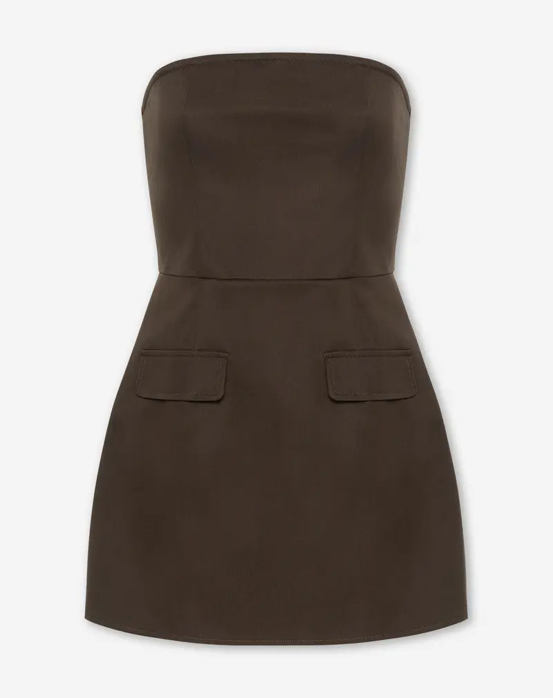 ZORAH BANDEAU MINI DRESS BRUIN