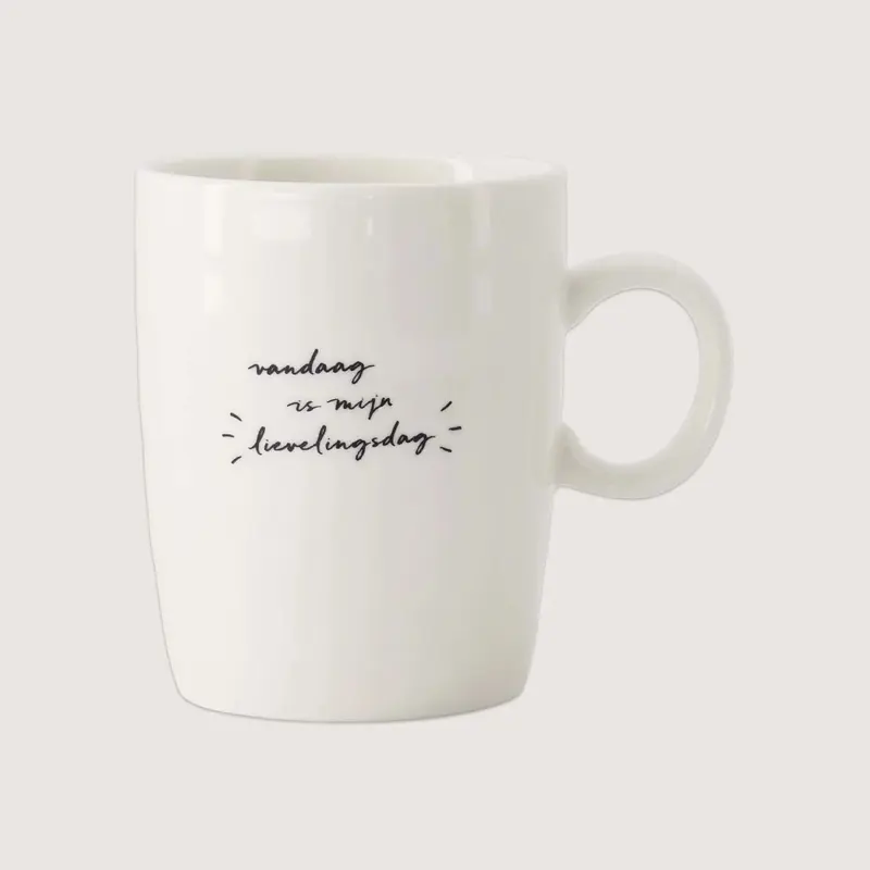 Zusss theemok lievelingsdag wit / zwart
